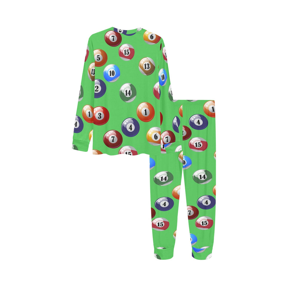 Billiard Ball Pattern Print Design 02 Kids' Boys' Girls' All Over Print Pajama Set