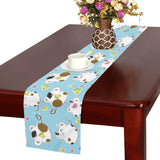 Guinea Pig Pattern Print Design 03 Table Runner