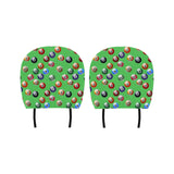 Billiard Ball Pattern Print Design 02 Car Headrest Cover