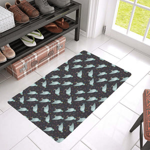 Pigeon Pattern Print Design 01 Doormat