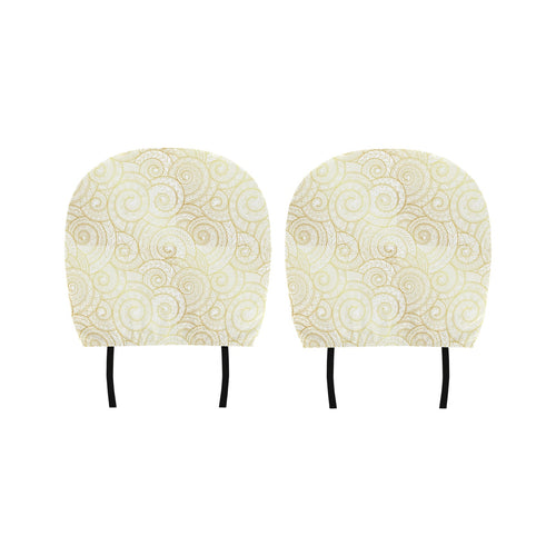 Shell Tribal Pattern Car Headrest Cover