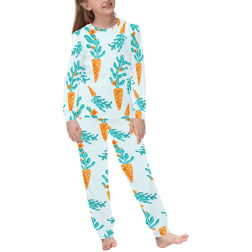 Carrot Pattern Print Design 03 Kids' Boys' Girls' All Over Print Pajama Set