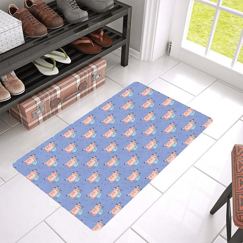 Pig Pattern Print Design 03 Doormat