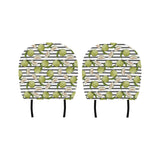 Guava Pattern Stripe background Car Headrest Cover