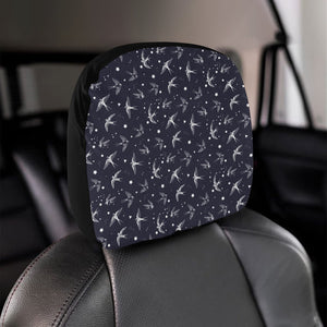 Swallow Pattern Print Design 02 Car Headrest Cover