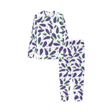 Eggplant Pattern Print Design 05 Kids' Boys' Girls' All Over Print Pajama Set