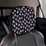 Pigeon Pattern Print Design 04 Car Headrest Cover