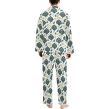 Stingray Pattern Print Design 03 Men's Long Pajama Set