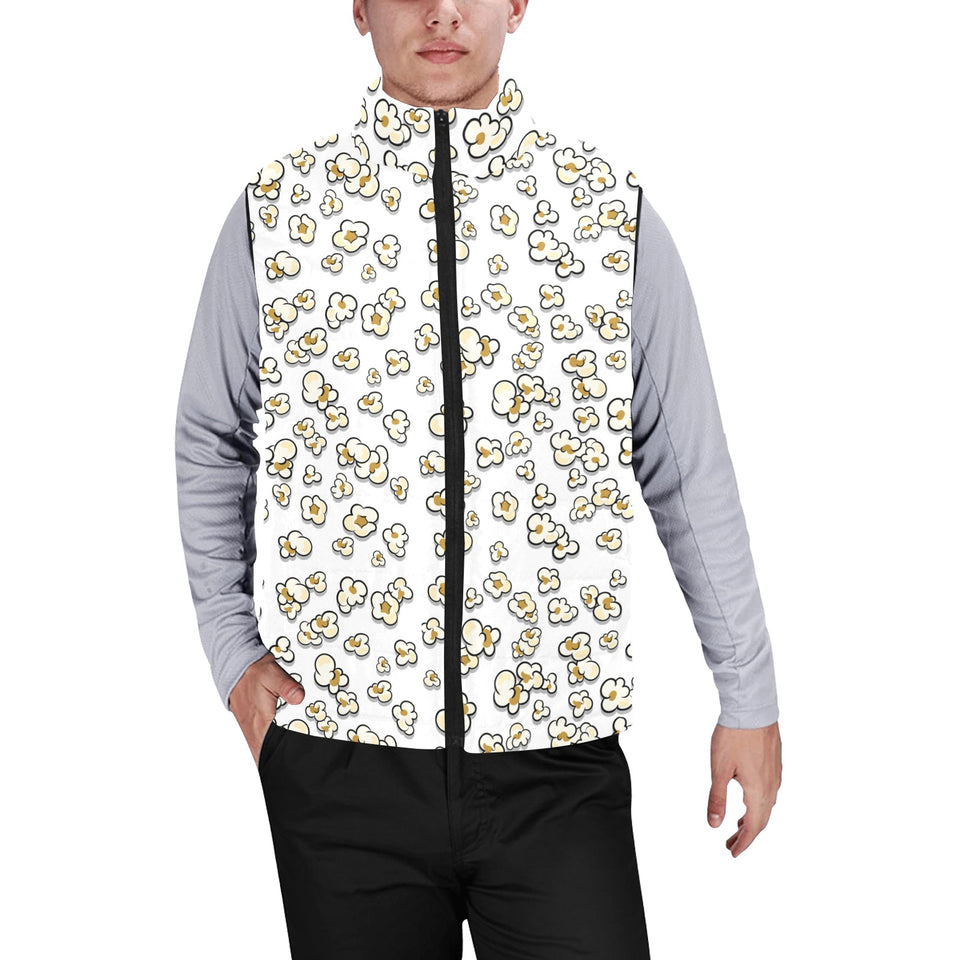 Popcorn Pattern Print Design 04 Men's Padded Vest