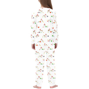 Jack Russel Pattern Print Design 02 Kids' Boys' Girls' All Over Print Pajama Set