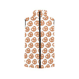 Pretzels Pattern Print Design 05 Women's Padded Vest