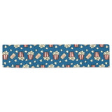 Popcorn Pattern Print Design 03 Table Runner