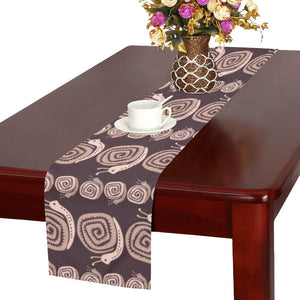 Snail Pattern Print Design 03 Table Runner