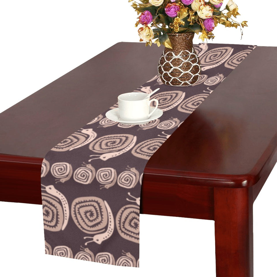 Snail Pattern Print Design 03 Table Runner