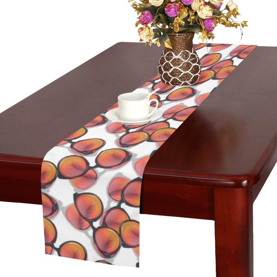 Sun Glasses Pattern Print Design 01 Table Runner