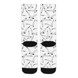 Seagull Pattern Print Design 04 Crew Socks