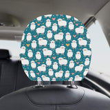 Sheep Heart Pattern Car Headrest Cover