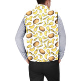 Potato Chips Pattern Print Design 01 Men's Padded Vest