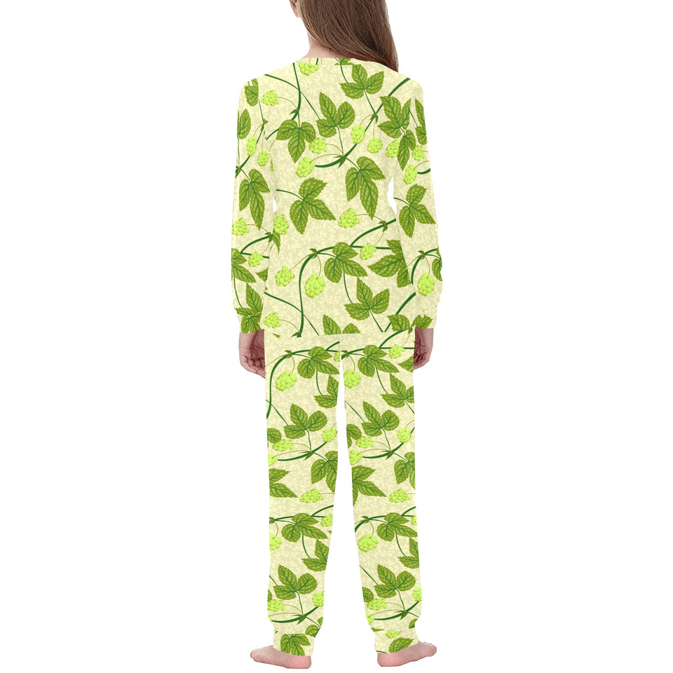 Hop Theme Pattern Kids' Boys' Girls' All Over Print Pajama Set