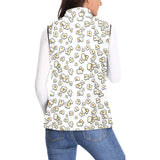 Popcorn Pattern Print Design 04 Women's Padded Vest