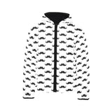 Mustache Beard Pattern Print Design 05 Kids' Boys' Girls' Padded Hooded Jacket