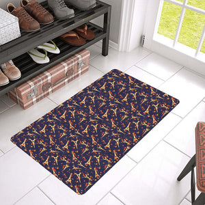 Eiffel Tower Pattern Print Design 02 Doormat