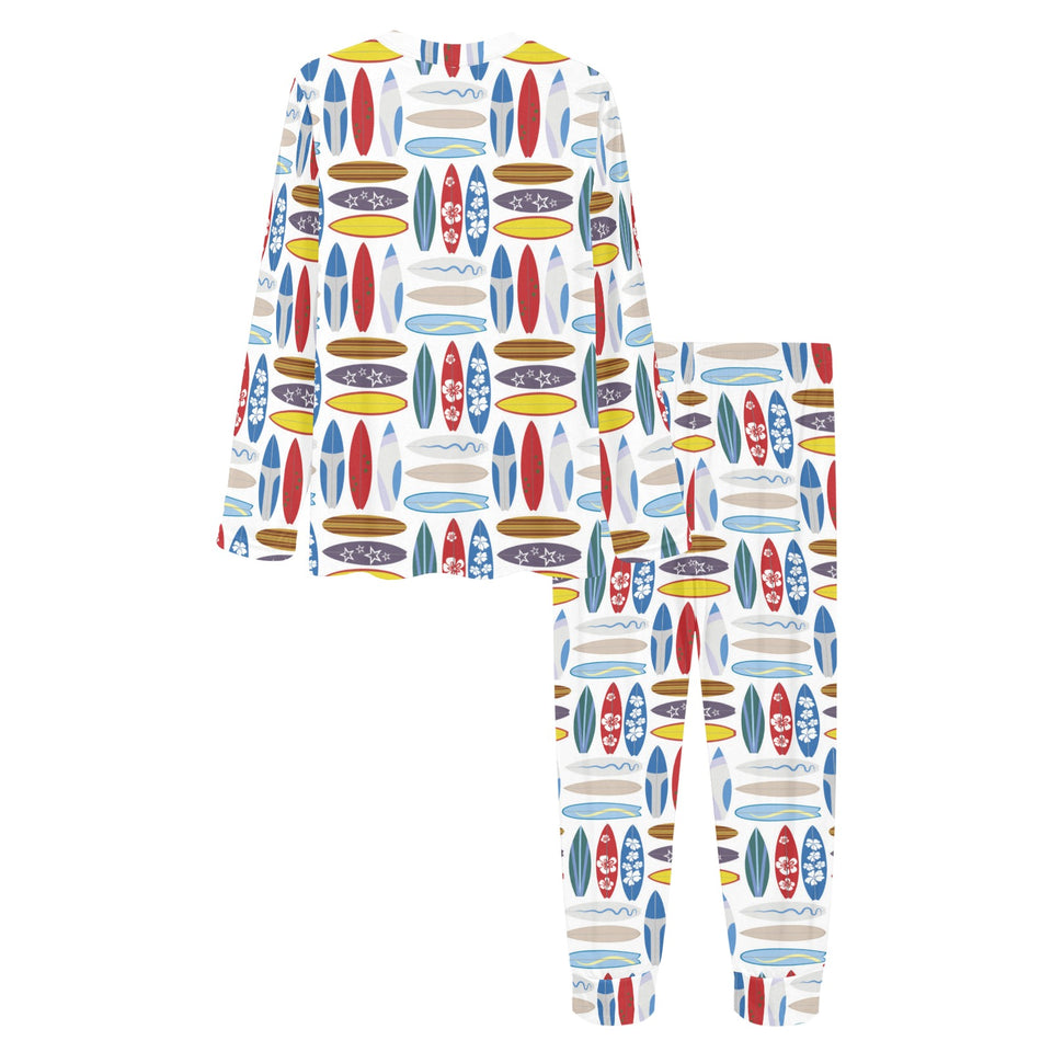 Surfboard Pattern Print Design 02 Women's All Over Print Pajama Set