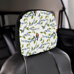 Blueberry Bird Pattern Car Headrest Cover