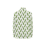 Green Peas Pattern Print Design 03 Women's Long Sleeve Polo Shirt