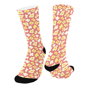 Popcorn Pattern Print Design 01 Crew Socks