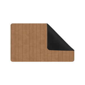 Wood Printed Pattern Print Design 03 Doormat