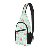 Mushroom Pattern Background All Over Print Chest Bag