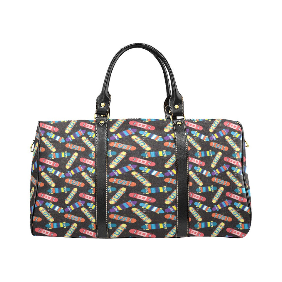 Skate Board Pattern Print Design 02 Travel Bag