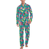 Pelican Pattern Print Design 03 Men's Long Pajama Set