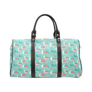 Snail Pattern Print Design 01 Travel Bag