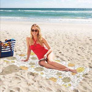 Potato Chips Pattern Print Design 02 Beach Towel