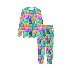 Chemistry Periodic Table Pattern Print Design 05 Kids' Boys' Girls' All Over Print Pajama Set