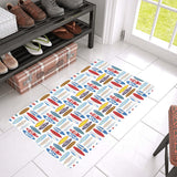 Surfboard Pattern Print Design 02 Doormat