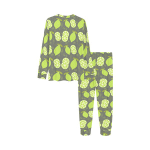 Lime Pattern Theme Kids' Boys' Girls' All Over Print Pajama Set