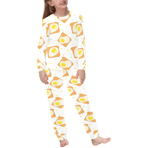 Bread Toast Pattern Print Design 02 Kids' Boys' Girls' All Over Print Pajama Set