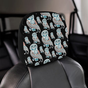 Owl Tribal Pattern Car Headrest Cover