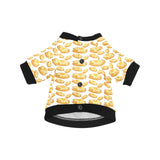 Pancake Pattern Print Design 05 All Over Print Pet Dog Round Neck Fuzzy Shirt