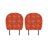 Flame Fire Pattern Car Headrest Cover