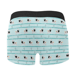 Ostrich Pattern Print Design 04 Men's All Over Print Boxer Briefs Men's Underwear