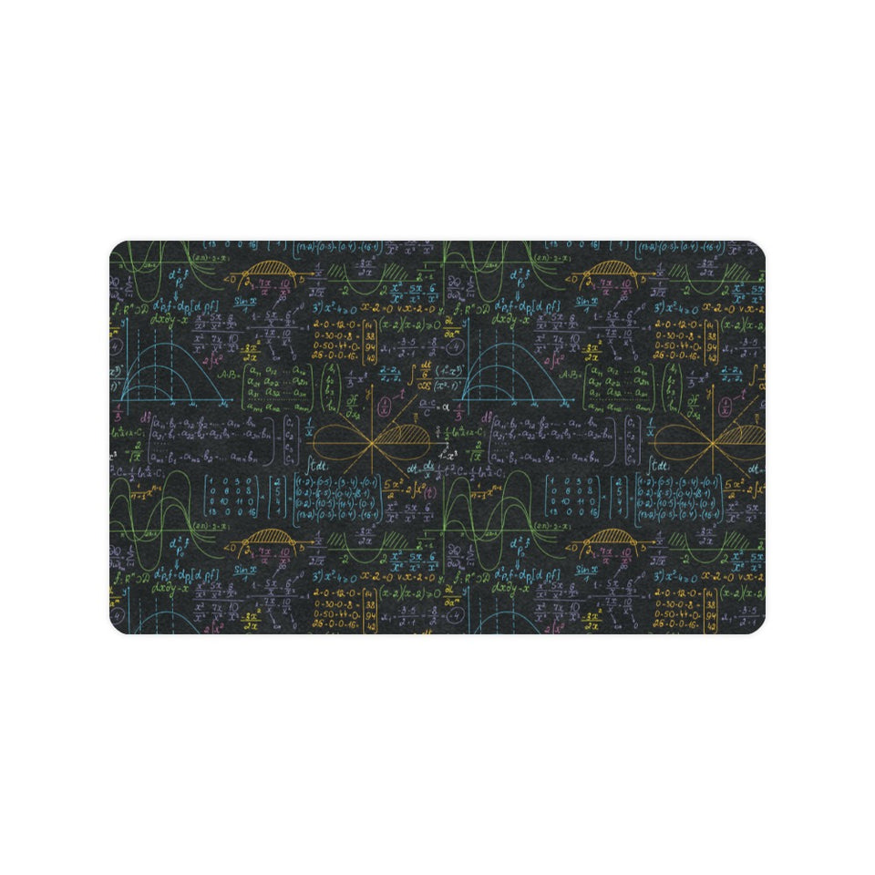 Math Pattern Print Design 04 Doormat