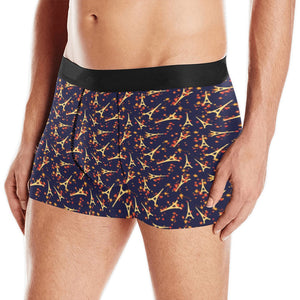 Eiffel Tower Pattern Print Design 02 Men's All Over Print Boxer Briefs Men's Underwear