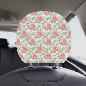 Octopus Fish Shell Pattern Car Headrest Cover