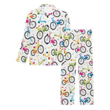 Bicycle Pattern Print Design 02 Men's Long Pajama Set