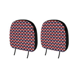 USA Star Pattern Background Car Headrest Cover