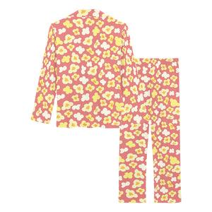 Popcorn Pattern Print Design 01 Women's Long Pajama Set